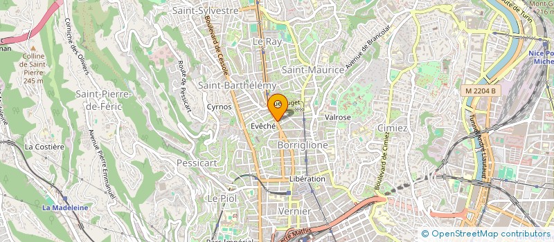 localisation de l'entreprise EURO FINANCE CONSEIL à NICE