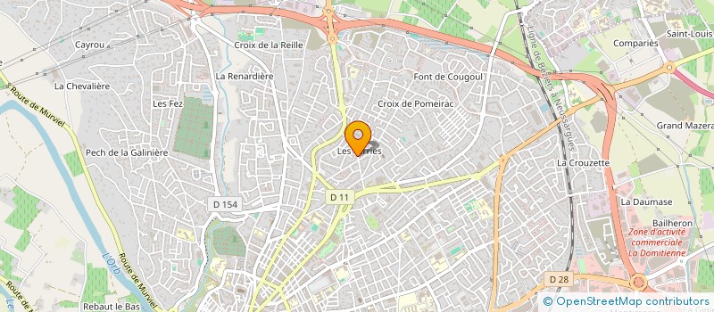localisation de l'entreprise EURO FINANCES CONSULT à BEZIERS