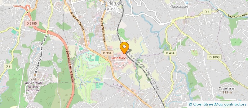 localisation de l'entreprise EURO FITNESS à GRASSE