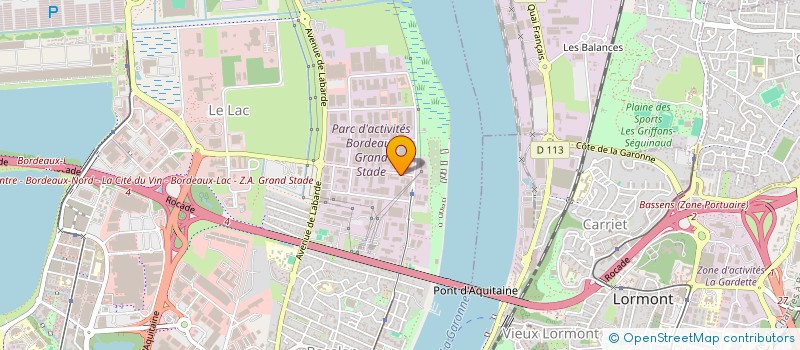 localisation de l'entreprise EURO FITNESS FEDERATION  BORDEAUX