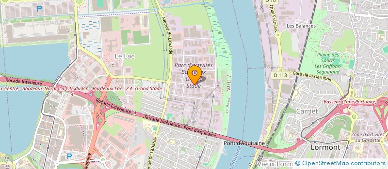 localisation de l'entreprise EURO FITNESS SPORTS & LOISIRS  BORDEAUX