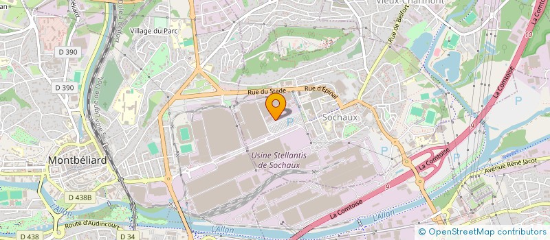 localisation de l'entreprise EURO-FITTING SOCHAUX à SOCHAUX