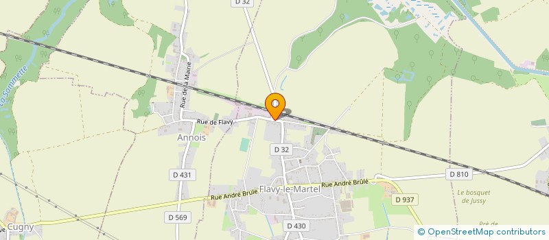 localisation de l'entreprise EURO FLASH SARL à FLAVY-LE-MARTEL