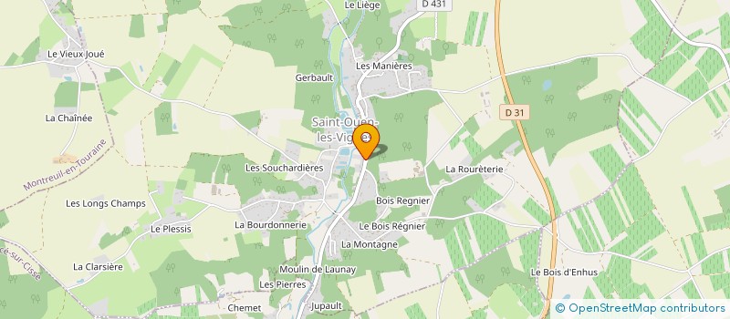 localisation de l'entreprise EURO FLEURS à SAINT-OUEN-LES-VIGNES