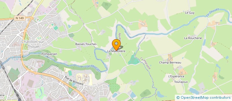 localisation de l'entreprise EURO FOOD à PARTHENAY