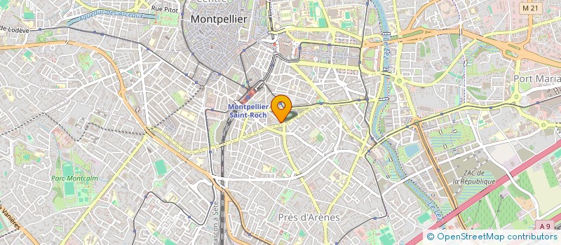 localisation de l'entreprise EURO FOOD DIFFUSION à MONTPELLIER