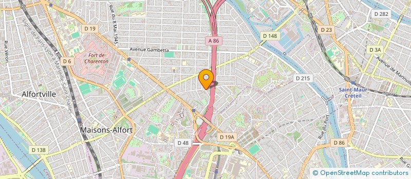 localisation de l'entreprise EURO FORMATION à MAISONS-ALFORT
