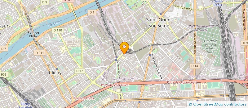 localisation de l'entreprise EURO FRAMAX à SAINT-OUEN-SUR-SEINE