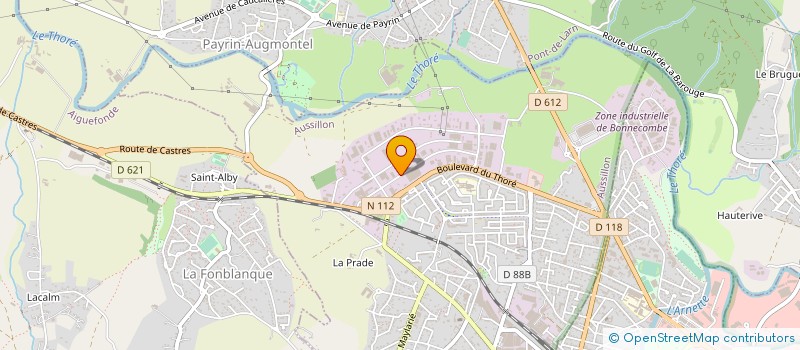 localisation de l'entreprise EURO FRANCE ALU  AUSSILLON