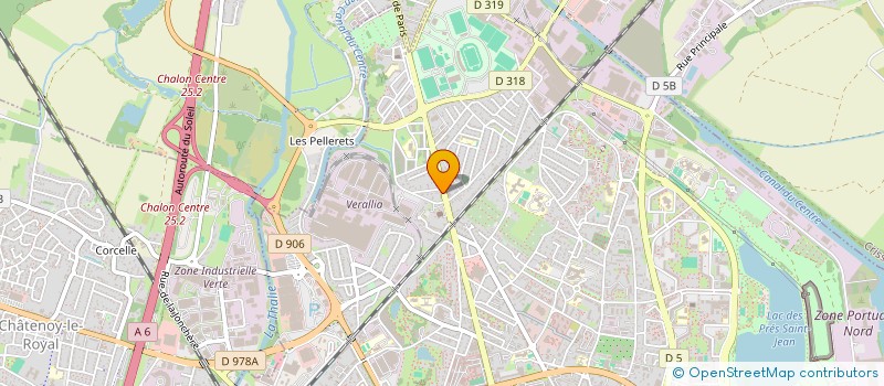 localisation de l'entreprise EURO FRANCE DISTRIBUTION  CHALON-SUR-SAONE