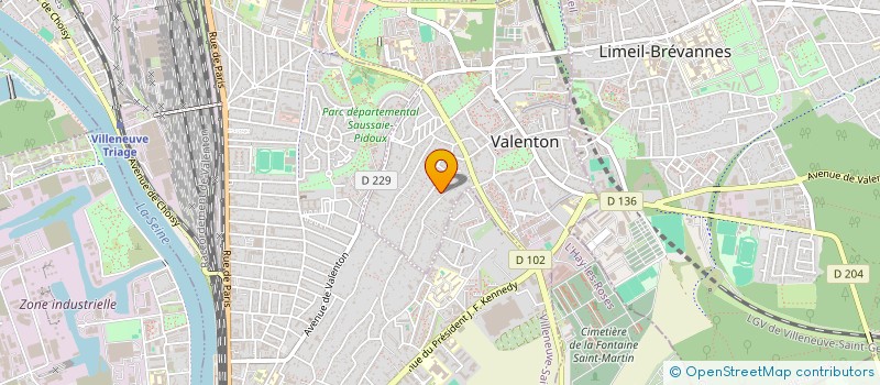 localisation de l'entreprise EURO FRANCE FENETRES à VALENTON