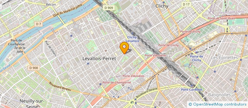 localisation de l'entreprise EURO-FRANCE PERMIS (EFP) à LEVALLOIS-PERRET