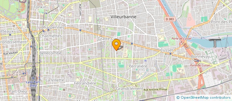 localisation de l'entreprise EURO FRANCE TEXTILES à VILLEURBANNE