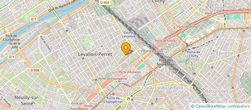 localisation de l'entreprise EURO FRET EXPRESS à LEVALLOIS-PERRET