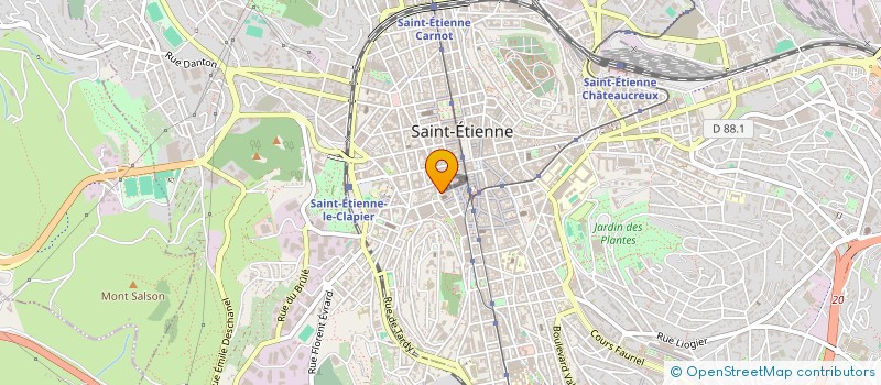 localisation de l'entreprise EURO FRIP à SAINT-ETIENNE