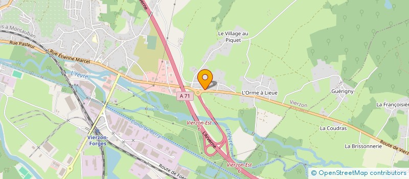 localisation de l'entreprise EURO GARAGE à VIERZON