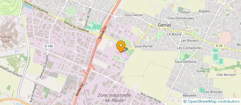 localisation de l'entreprise EURO & GARAGE à MEYZIEU