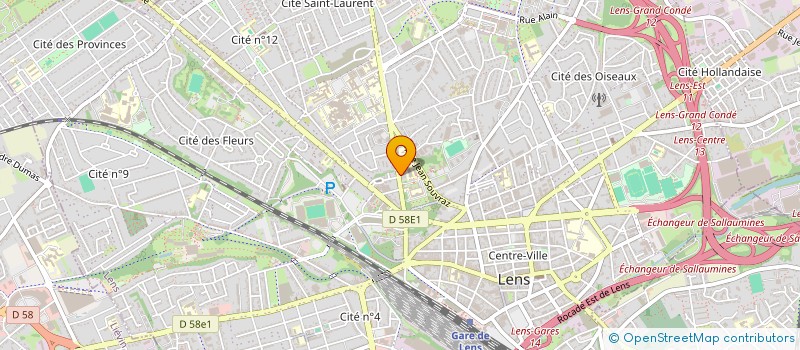 localisation de l'entreprise EURO'GAZ SERVICE à LENS
