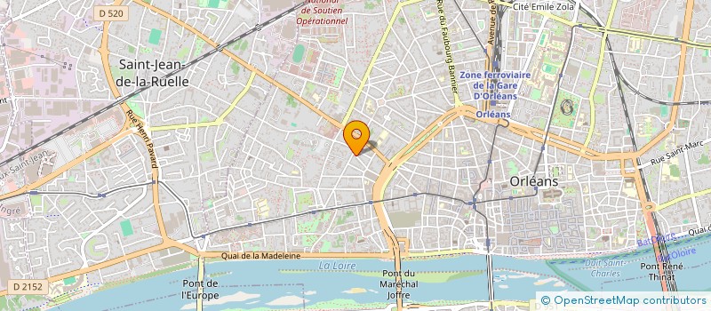 localisation de l'entreprise EURO-GEOMAT à ORLEANS