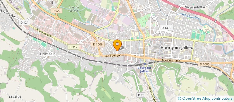 localisation de l'entreprise EURO GOBELET à BOURGOIN-JALLIEU