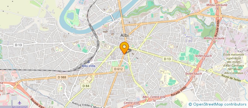 localisation de l'entreprise EURO GROUP ADC IMMOBILIER à ALBI