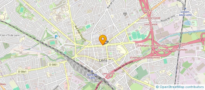 localisation de l'entreprise EURO GS FINANCES à LENS