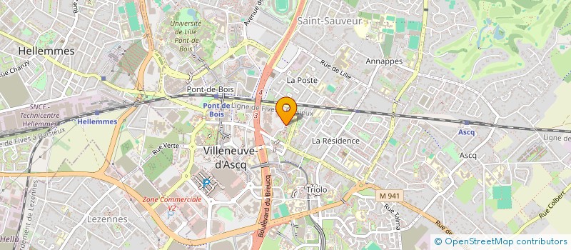 localisation de l'entreprise EURO GTS à VILLENEUVE-D'ASCQ