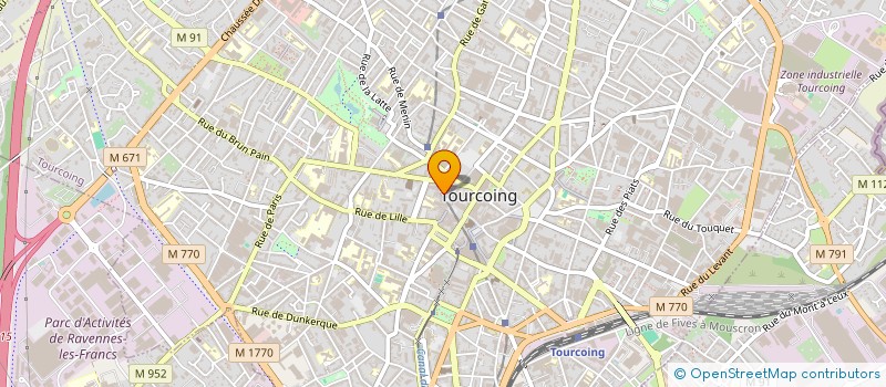 localisation de l'entreprise EURO HABITAT  TOURCOING