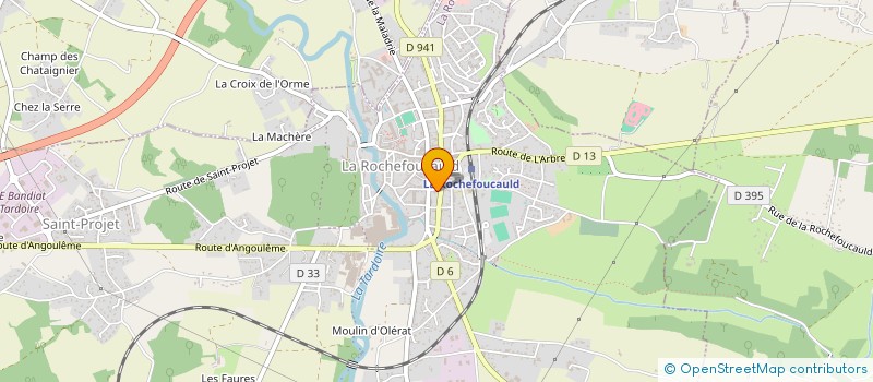 localisation de l'entreprise EURO HOME à LA ROCHEFOUCAULD-EN-ANGOUMOIS