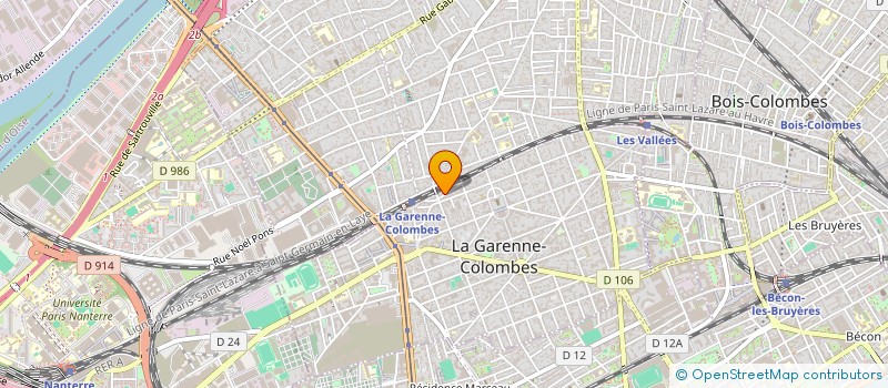 localisation de l'entreprise EURO HOME STAGING à LA GARENNE COLOMBES