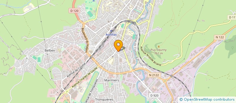 localisation de l'entreprise EURO HOMS à AURILLAC