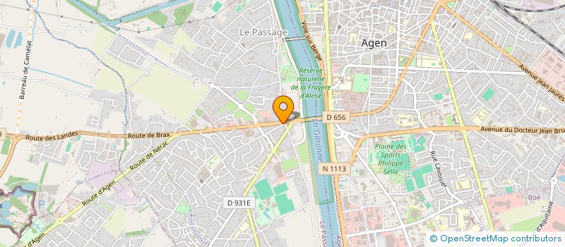 localisation de l'entreprise EURO IMMO  LE PASSAGE