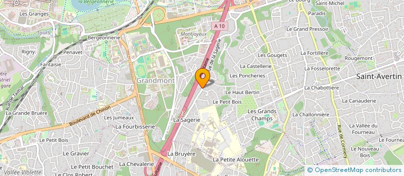 localisation de l'entreprise EURO-IMMO IL  SAINT-AVERTIN