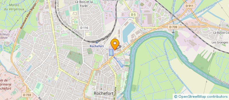 localisation de l'entreprise EURO IMMOBILIER  ROCHEFORT