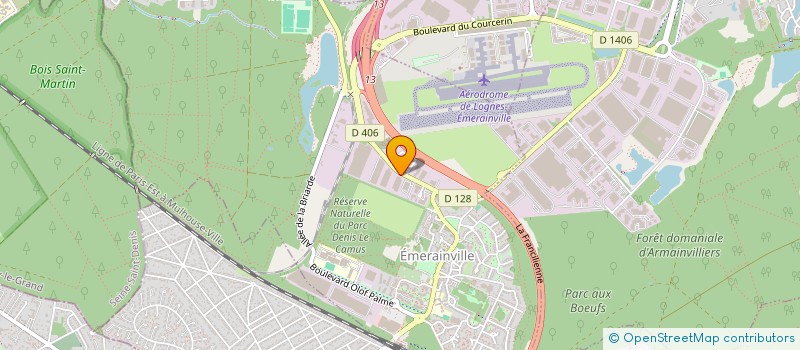 localisation de l'entreprise EURO IMMOBILIER  EMERAINVILLE