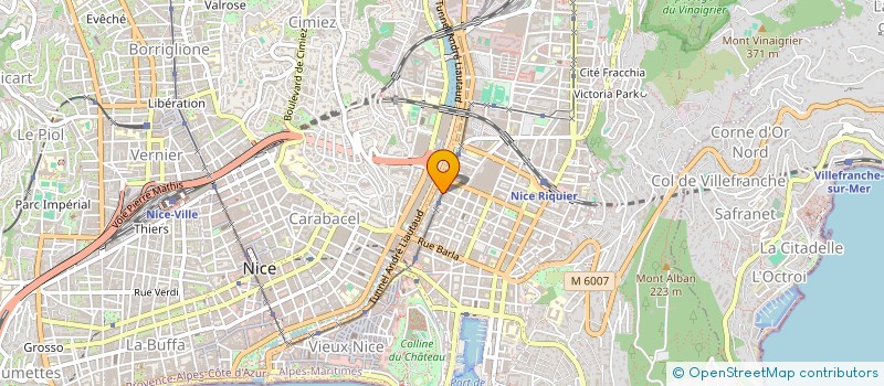 localisation de l'entreprise EURO IMMOBILIERE FRANCE à NICE