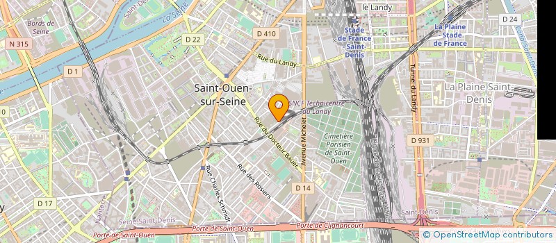 localisation de l'entreprise EURO IMPORT SERVICES à SAINT-OUEN-SUR-SEINE