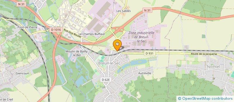 localisation de l'entreprise EURO INCENDIE SARL  BREUIL-LE-SEC