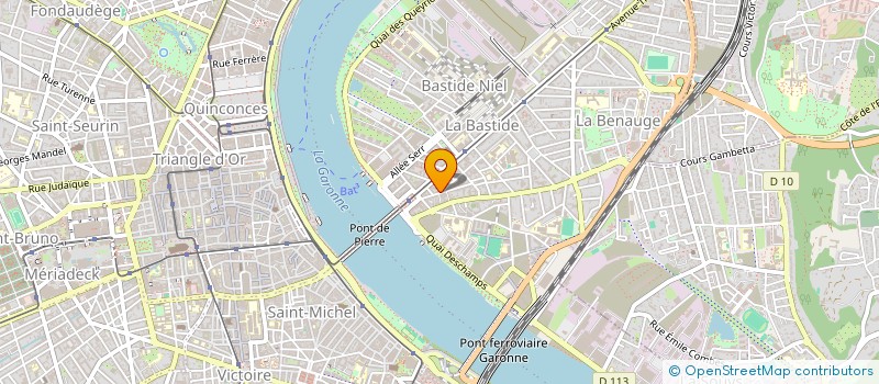localisation de l'entreprise EURO INFORMATIQUE à BORDEAUX