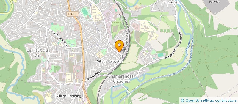localisation de l'entreprise EURO INFRA INGENIERIE à CHAUMONT
