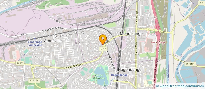 localisation de l'entreprise EURO-INTER à MONDELANGE