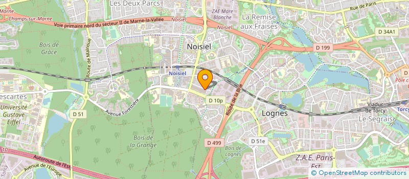 localisation de l'entreprise EURO INTER FILMS PARIS à NOISIEL
