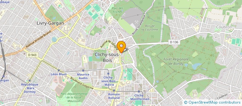 localisation de l'entreprise EURO INVEST à CLICHY-SOUS-BOIS