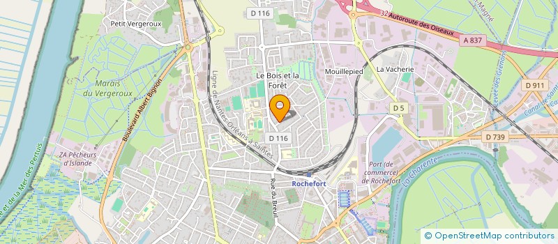 localisation de l'entreprise EURO INVESTIGATIONS CABINET ASSIS GIRAUD  ROCHEFORT