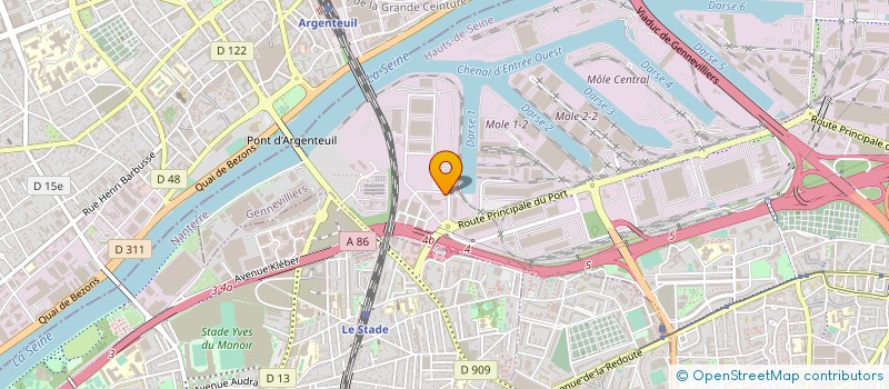 localisation de l'entreprise EURO JOINT AGENCIES(FRANCE)  GENNEVILLIERS