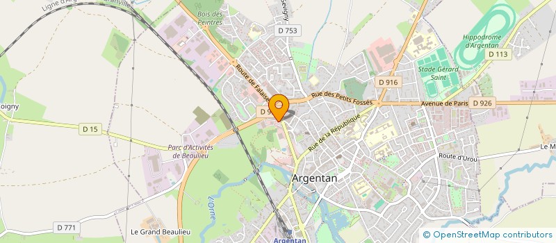 localisation de l'entreprise EURO'K à ARGENTAN