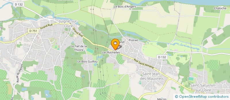 localisation de l'entreprise EURO LASER  LES GARENNES SUR LOIRE