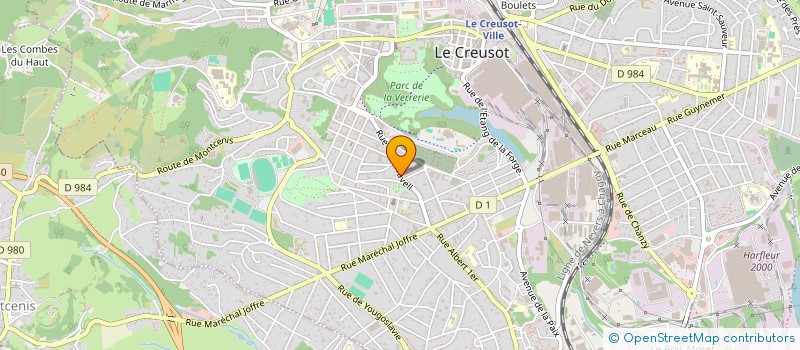 localisation de l'entreprise EURO-LAV  LE CREUSOT