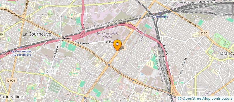 localisation de l'entreprise EURO LAVAGE à LA COURNEUVE