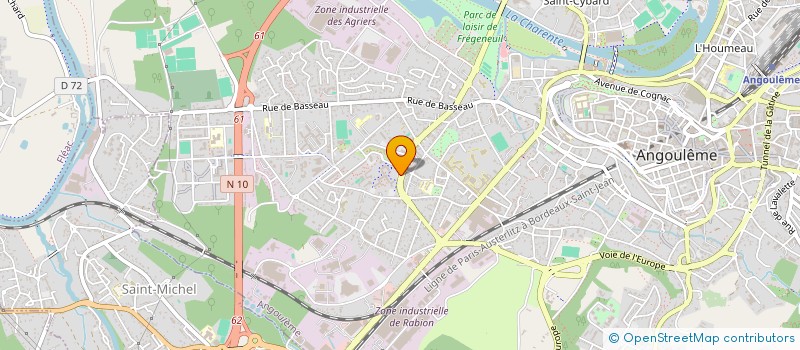 localisation de l'entreprise EURO LAVAGE à ANGOULEME